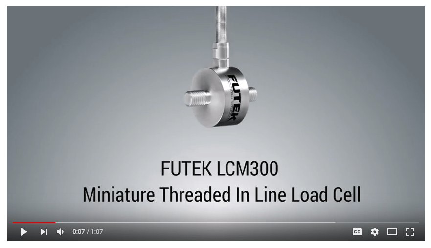 Miniature threaded in line load cells