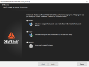 Dewesoft installer