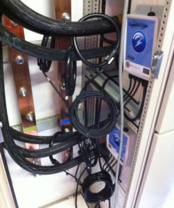 wireless 3 phase electricity monitor in cabinet