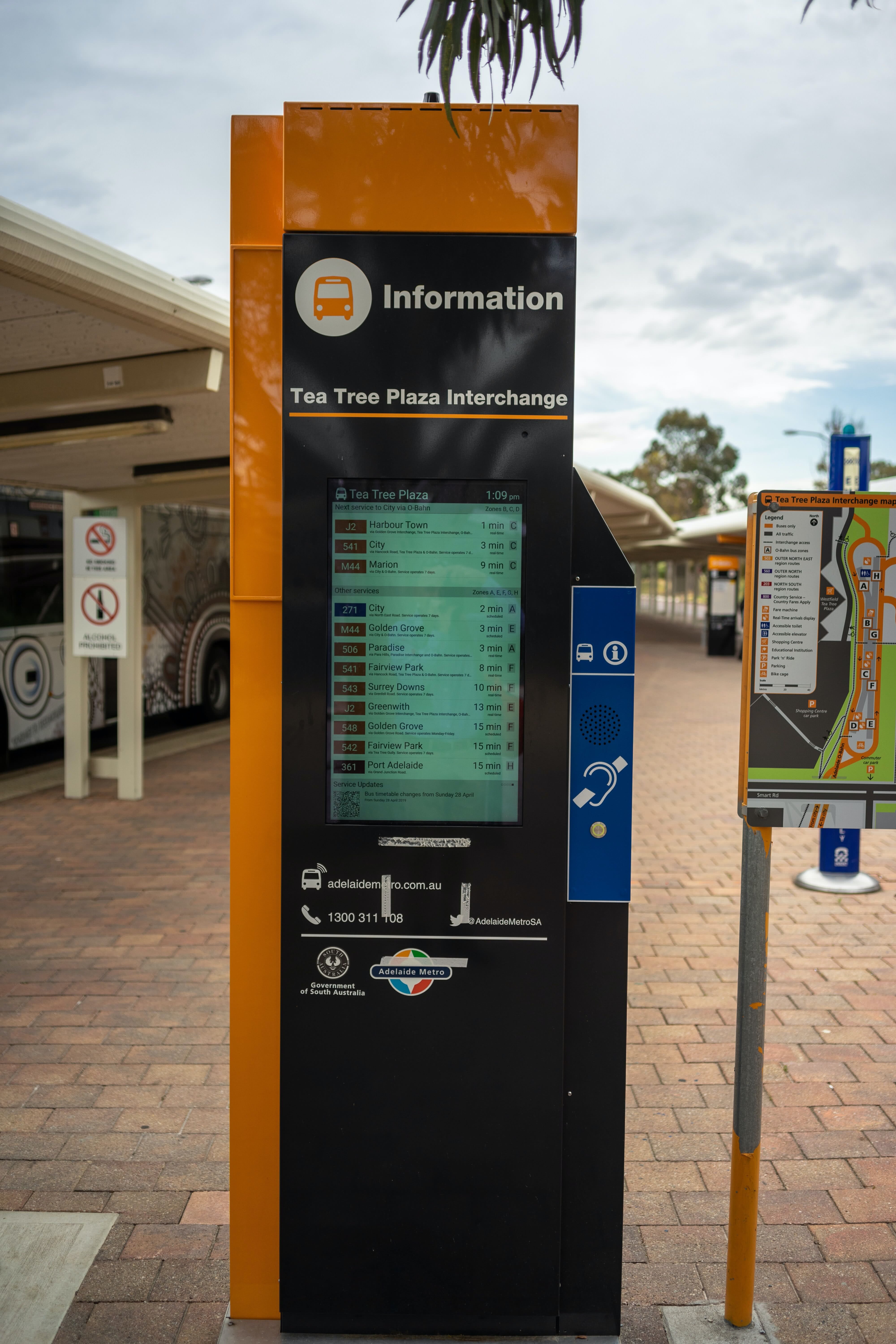 New LCD Bus Stop Technology - Metromatics