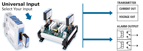 Universal Transmitters with Alarm Output