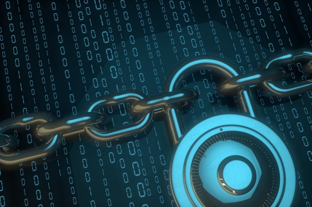 Adding Cybersecurity to existing infrastructure image of padlock and chain