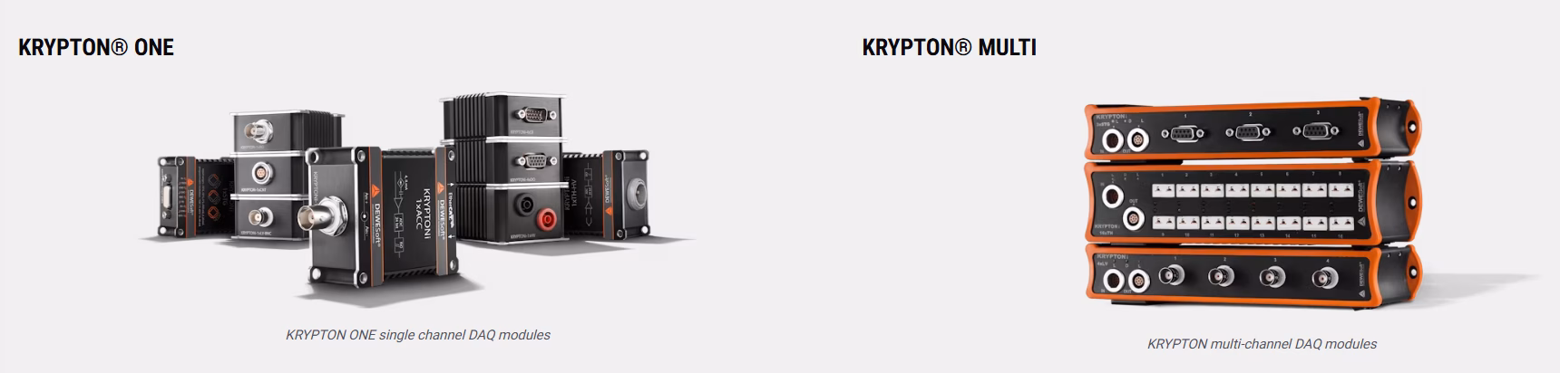 Rugged KRYPTON DAQ image of KRYPTON One and Multi Channel Version