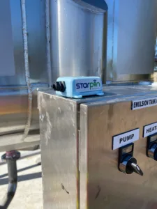 Starpin installed near emulsion tanks 