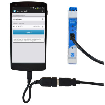 Agility Tethered Mobile Config Tool For Signal Isolators and Signal Splitters