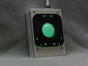 2073, Model T20D, 2 inch DuraTrackball, Panel Mount – Under Image