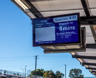 LCD Passenger Information Display