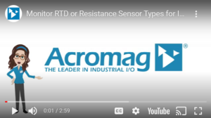 Monitoring RTD and Resistance Sensor Types Video Page