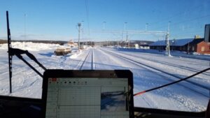 Freight Train Brake Test in winter conditions in Sweden