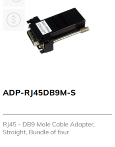 DB9 Male Cable Adaptor RJ45