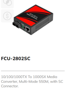 Unmanaged Gigabit Ethernet Media Converter