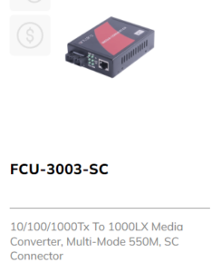 GIGABIT ETHERNET MEDIA CONVERTER