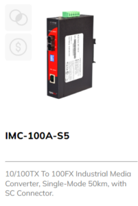 Industrial Media Converter Single Mode