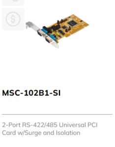 Multiport Serial Card 2 port