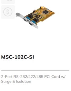 2 PORT Serial PCI Card