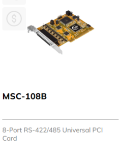 8 Port Serial Universal PCI