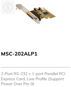 2 Port 232 1 port parallel pci express card