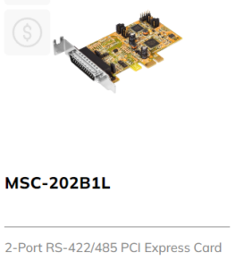 2 Port RS422 485 PCI E Card