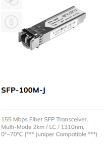 155Mbps Fibre SFP Module