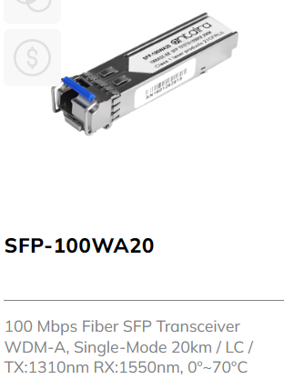 100Mbps SFP Transceiver Modules - Metromatics