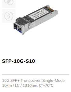 10G SFP+ Transceiver Single Mode 10 Km