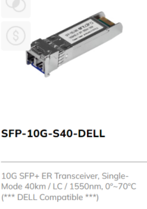 10G SFP+ Transceiver Dell Compatible