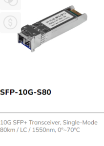 10G SFP+ Transceiver Module Single Mode