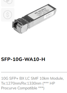 10G SFP+ Modules HP Compatible