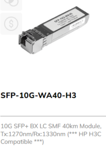 10G SFP+ HP H3C Compatible Module