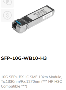 10G SFP+ Module HP Compatible