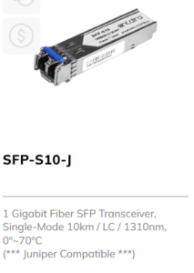 1 GB Fibre Single Mode SFP Module