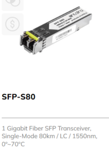 1 GB Fibre Single Mode 80 km SFP Module