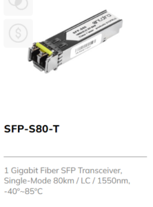 1 Gb Fibre Single Mode 80 Km SFP Module