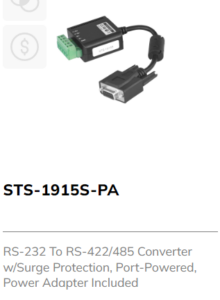 RS232 to RS422/485 Serial Media Converter