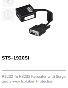 RS232 to RS232 Repeater with Surge