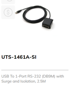 USB to 1 Port RS232 with Surge