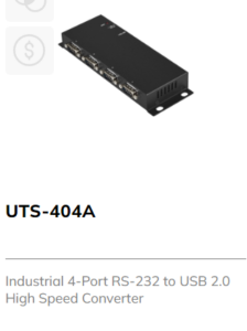 Industrial 4 Port RS232 to USB 2.0