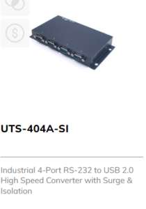 Industrial 4 Port RS232 to USB 2.0