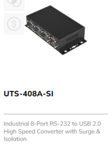 Industrial 8 Port RS-232 to USB 2.0