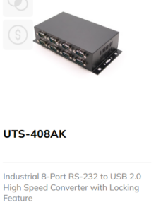 Industrial 9 Port RS-232 to USB 2.0