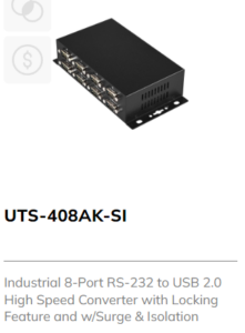 Industrial 8 Port RS232 to USB 2.0