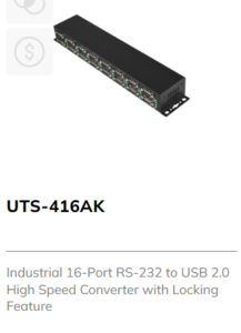 Industrial 16 Port RS-232 to USB 2.0