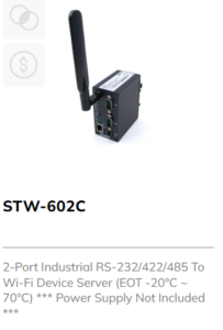 2 Port Industrial Serial to Wifi Device Server