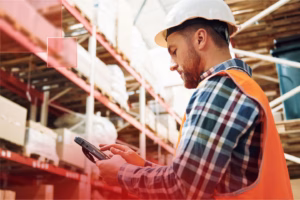 Dockside Worker with tablet