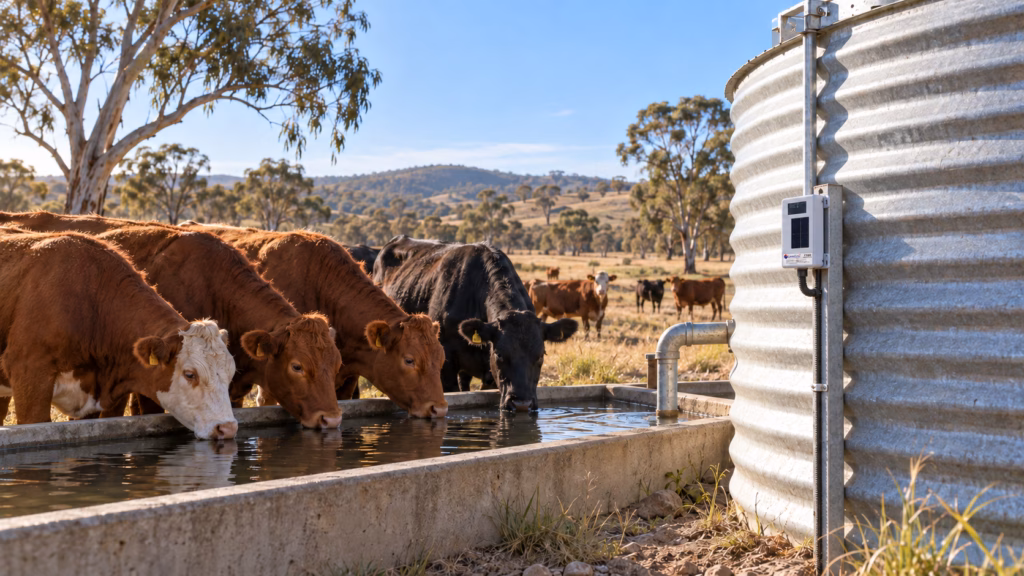 remote monitoring of agriculture water storage on australian property