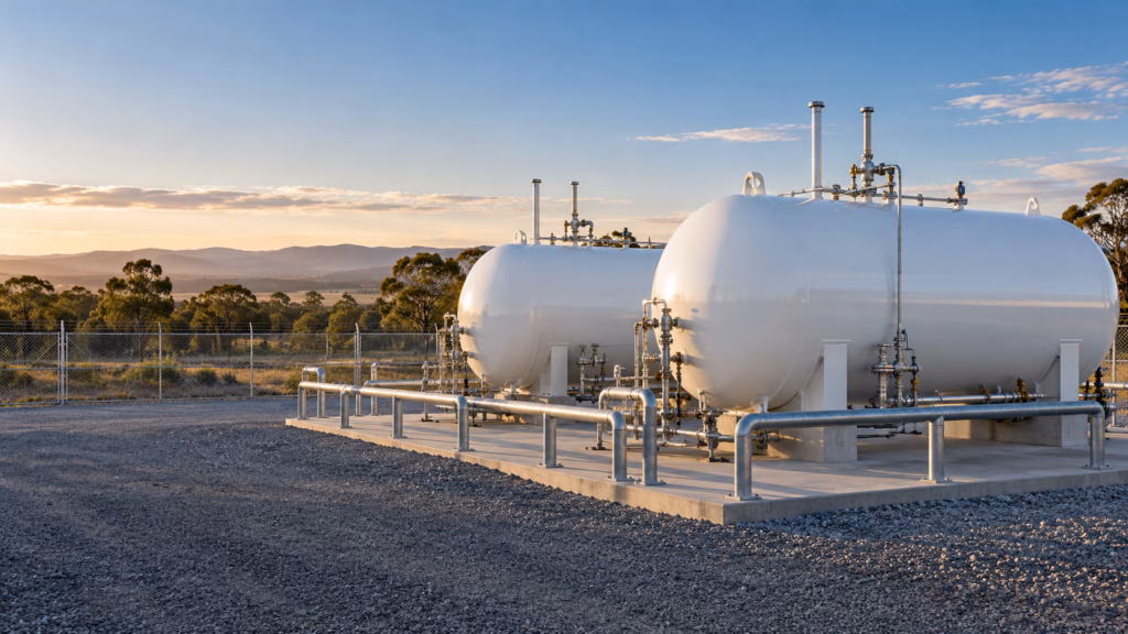 LPG Storage Tanks Australian Setting