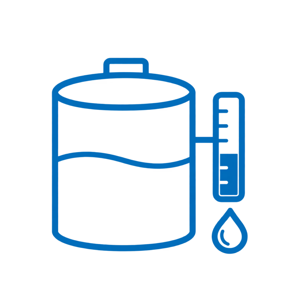 Measuring component levels inside tanks remotely