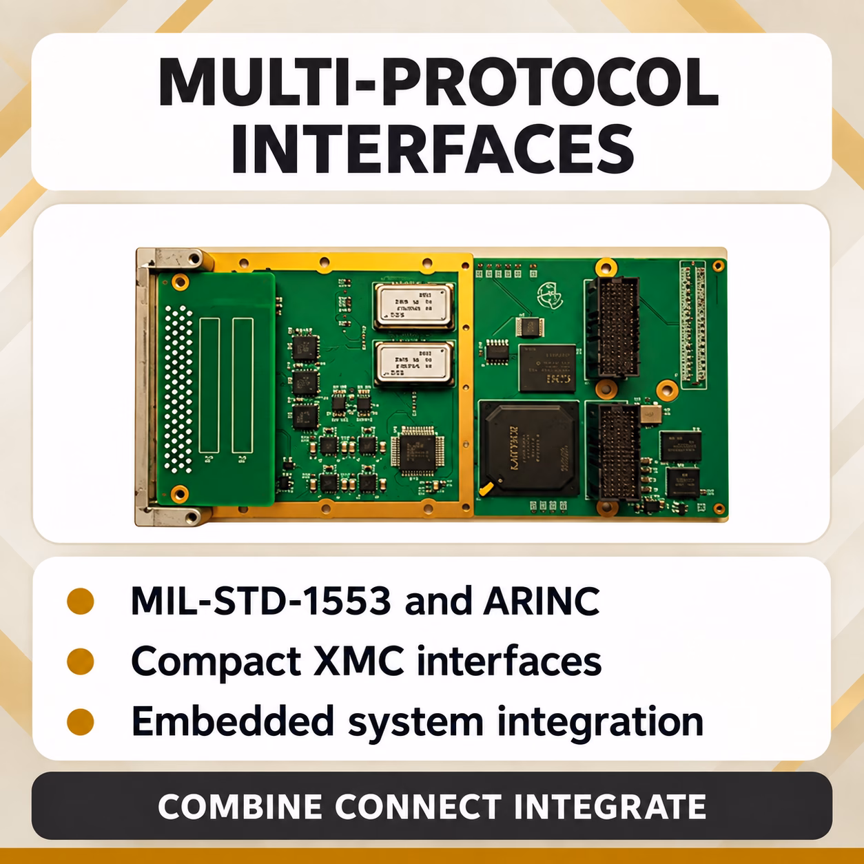 Alta Data multi-protocol MIL-STD-1553 and ARINC interfaces