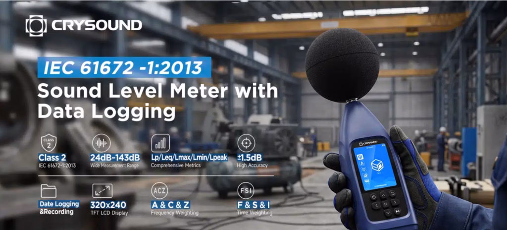 Summary of feature set of CRY2831 Sound Level Meter with Data