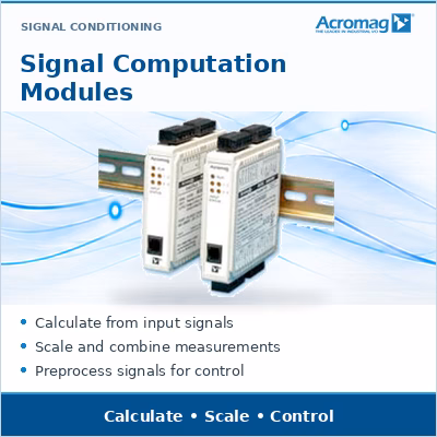 Acromag signal computation modules — calculate, scale and combine measurements